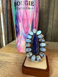 Load image into Gallery viewer, Native American signed by artist Statement Ring Complete with a big handstand adjustable band!