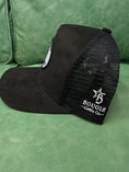 Load image into Gallery viewer, LOVE Cows and JESUS Patch- Black Suede Baseball Cap Hat