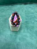 Load image into Gallery viewer, Native American Multi Color Spiny Oyster Sterling Silver Ring - Artist Stamped