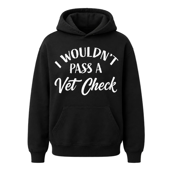 Vet Check Black Hoodie