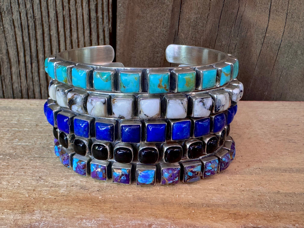 Sterling Silver Chanel Set Stackable Cuff