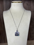 Load image into Gallery viewer, Reversible Bougie Cattle Company Dog Tag Necklace with Turquoise Stone