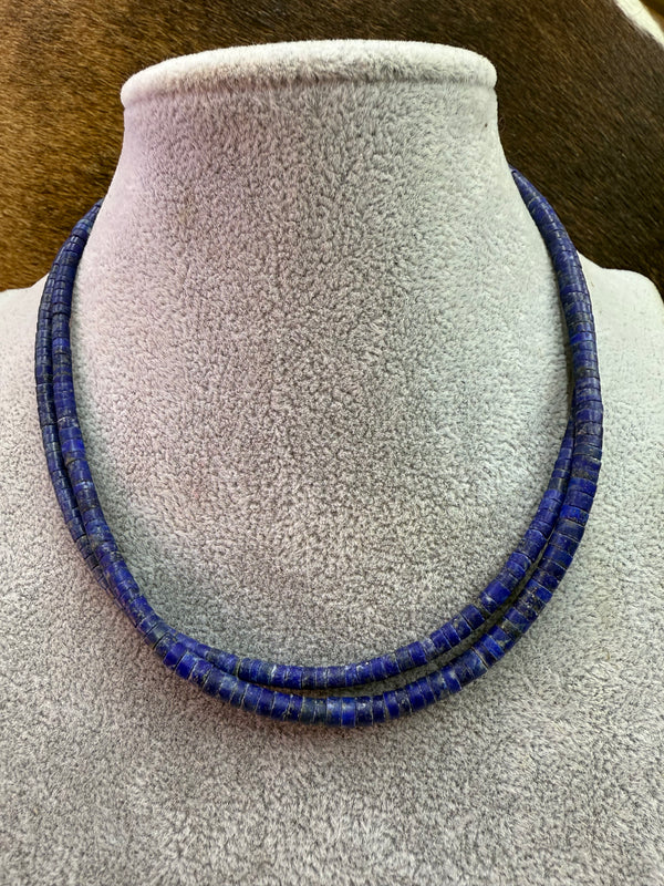 Lapis Bead Necklace