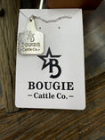 Load image into Gallery viewer, Beautiful bougie babe Highland cow ear tag necklace