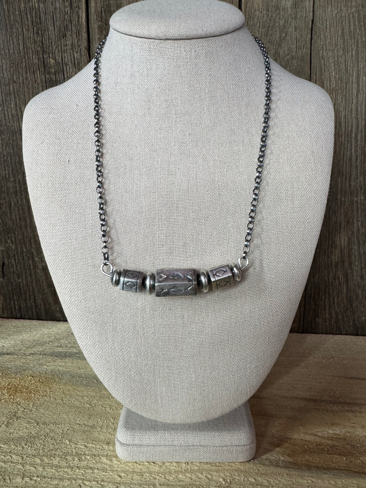 Native American Handmade Sterling Silver Necklace