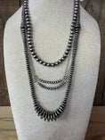 Load image into Gallery viewer, Pawn Bead Sterling Silver Chain Necklace