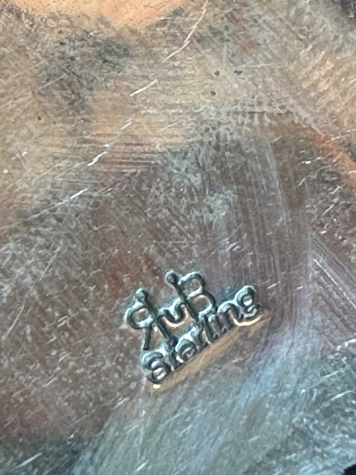 Hand Made Black Jack and Palomino Turquoise Cluster Sterling Silver Pendent Artist Stamped
