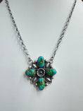 Load image into Gallery viewer, Handmade Native American Turquoise Necklace - Artist Signed
