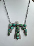 Load image into Gallery viewer, Huge Statement Handmade Native American Thunderbird Turquoise Sterling Silver Necklace