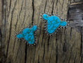Load image into Gallery viewer, Costume Turquoise Cow Stud Earring