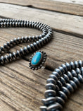 Load image into Gallery viewer, Sterling Silver Adjustable Turquoise Ring