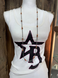 Sterling Silver Spiny Oyster Bead Necklace