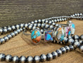 Load image into Gallery viewer, Navajo Multi Stone & Sterling Silver Cuff Bracelet
