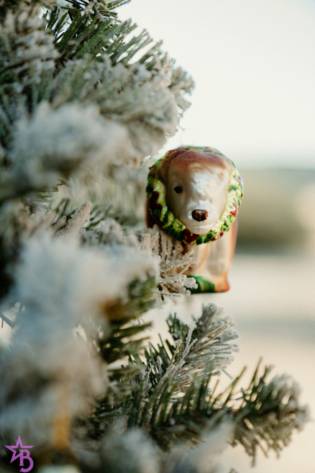 Maximus The Highland Bull Glass Ornament