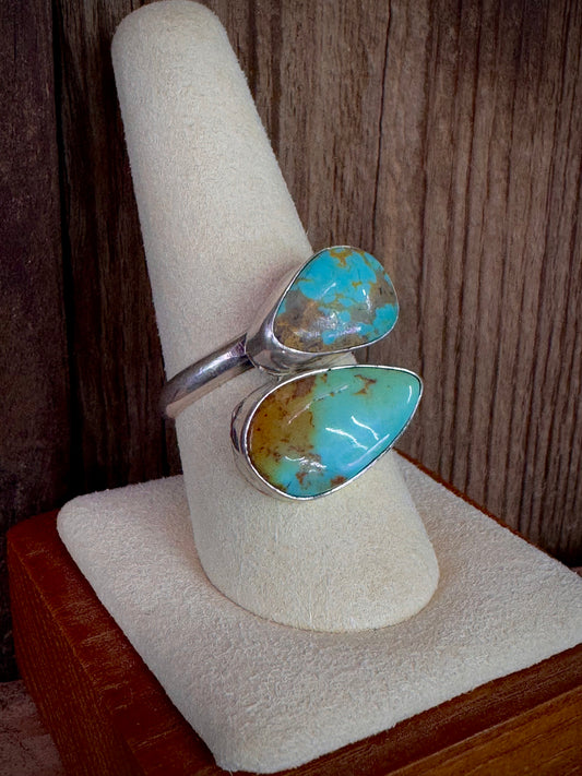 Turquoise Sterling Silver Adjustable Ring