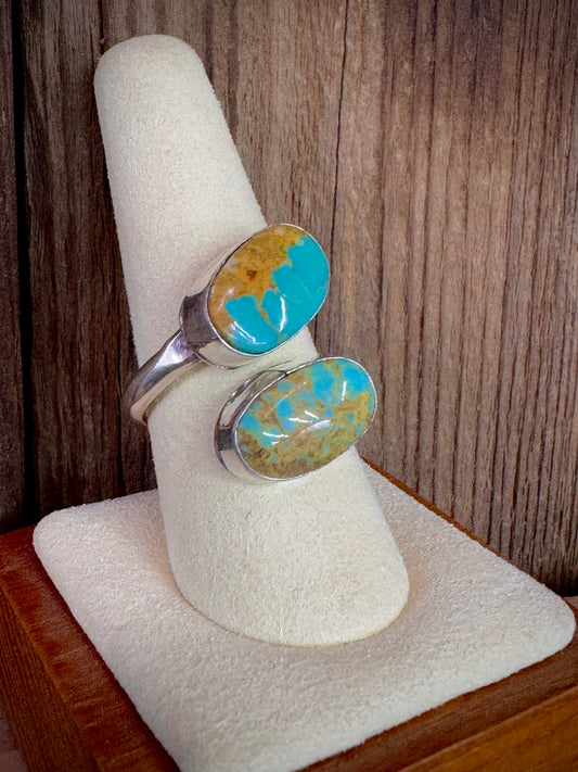 Turquoise Sterling Silver Adjustable Ring