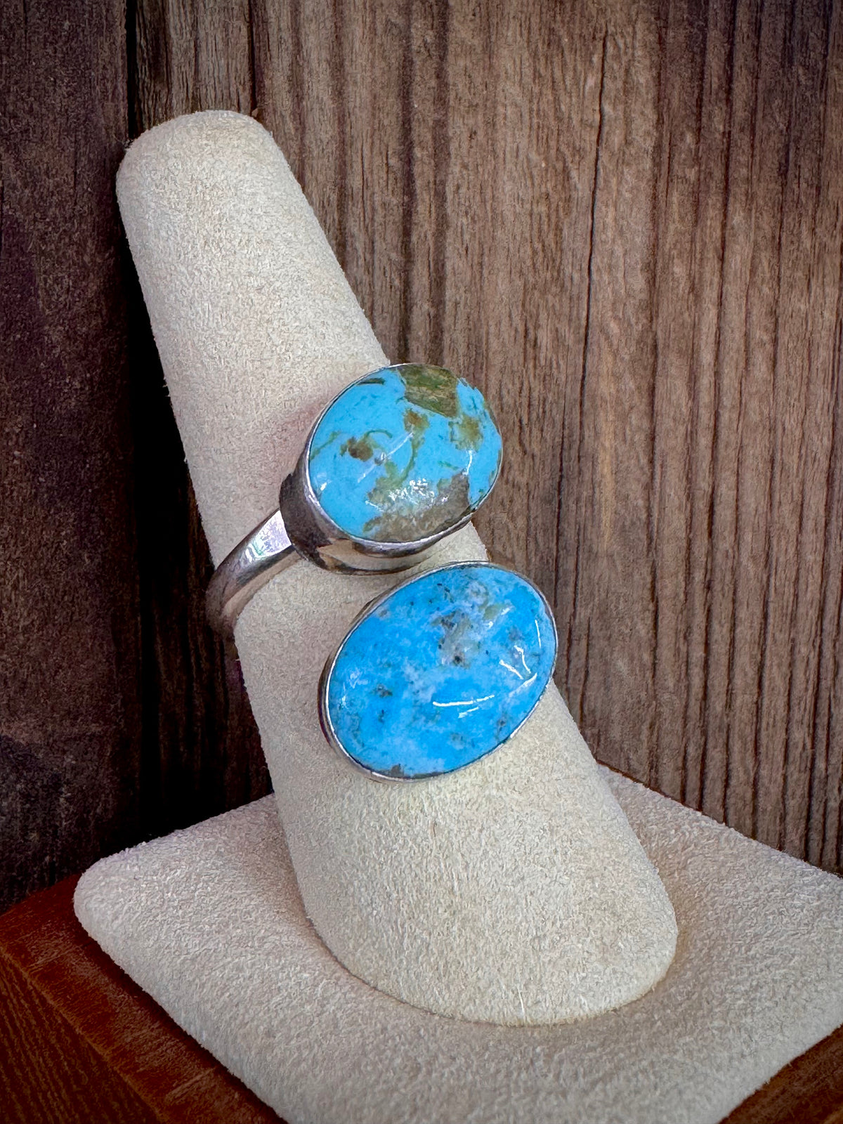 Turquoise Sterling Silver Adjustable Ring