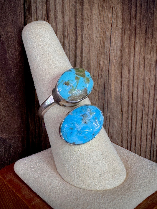 Turquoise Sterling Silver Adjustable Ring