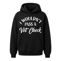 Vet Check Black Hoodie