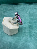 Load image into Gallery viewer, Native American Multi Color Spiny Oyster Sterling Silver Ring - Artist Stamped
