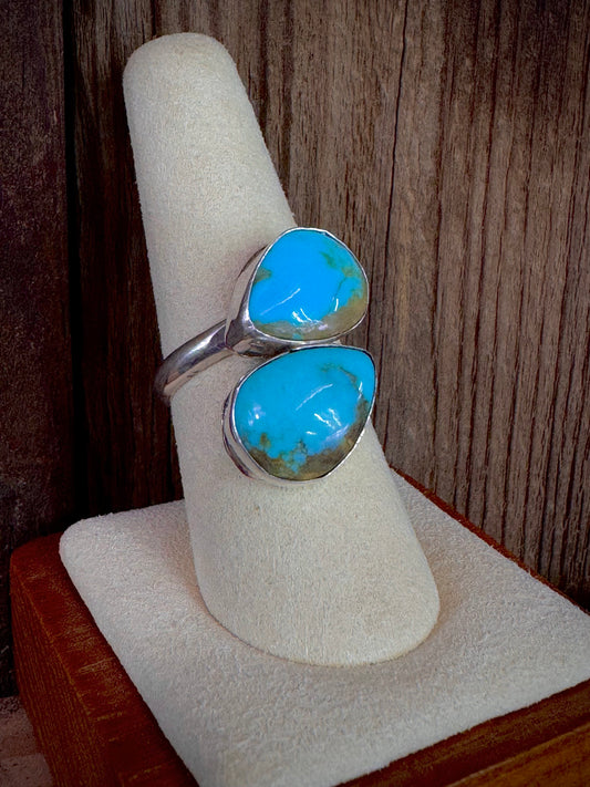 Turquoise Sterling Silver Adjustable Ring