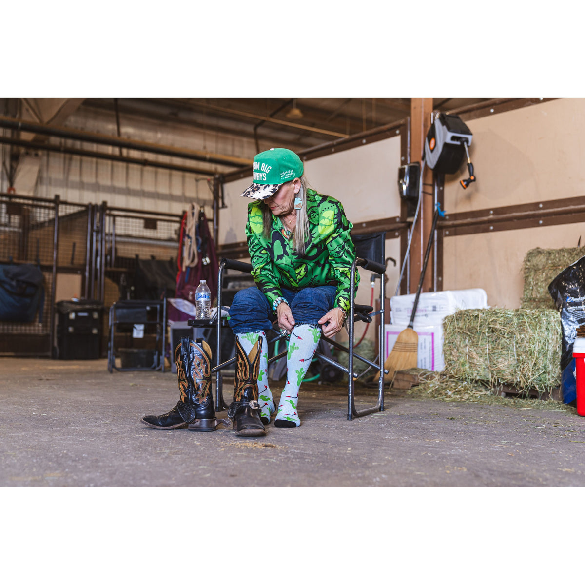 Cowboy Compass Performance Boot Socks