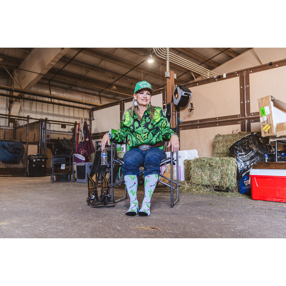 Cowboy Compass Performance Boot Socks
