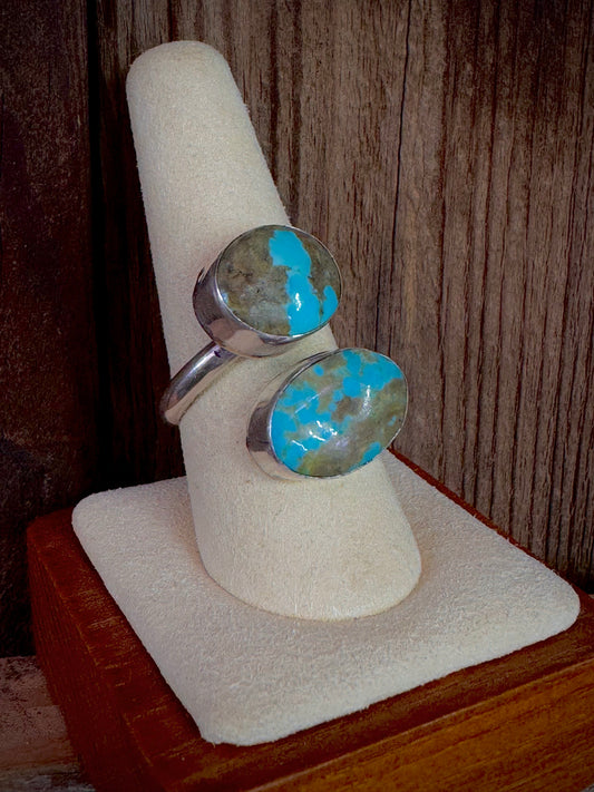Turquoise Sterling Silver Adjustable Ring
