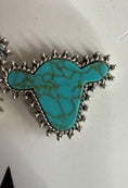 Load image into Gallery viewer, Costume Turquoise Cow Stud Earring
