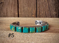Sterling Silver Turquoise Chanel Set Leroy James Cuff