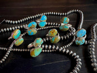 Turquoise Sterling Silver Adjustable Ring