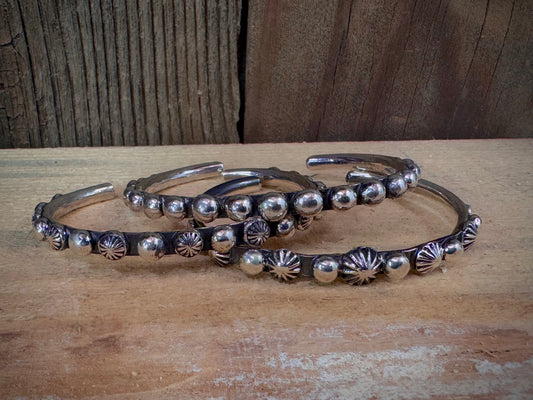 Sterling Silver Stackable Cuff, Artist Signed