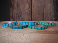 Sterling Silver Turquoise Chanel Set Leroy James Cuff