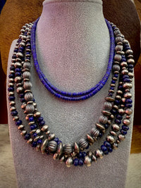Lapis Bead Necklace