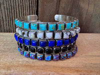 Sterling Silver Chanel Set Stackable Cuff