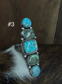 Native American Turquoise Sterling Silver Adjustable Ring