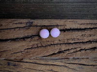 Pink Conch Sterling Silver Stud Earrings