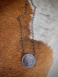 1921 Morgan Silver Dollar Sterling Silver Necklace