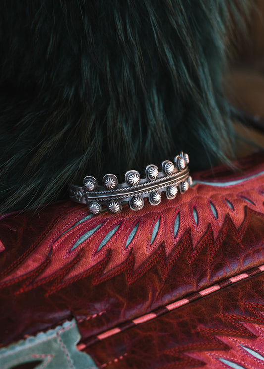 Native American Sterling Silver Cuff Bracelet
