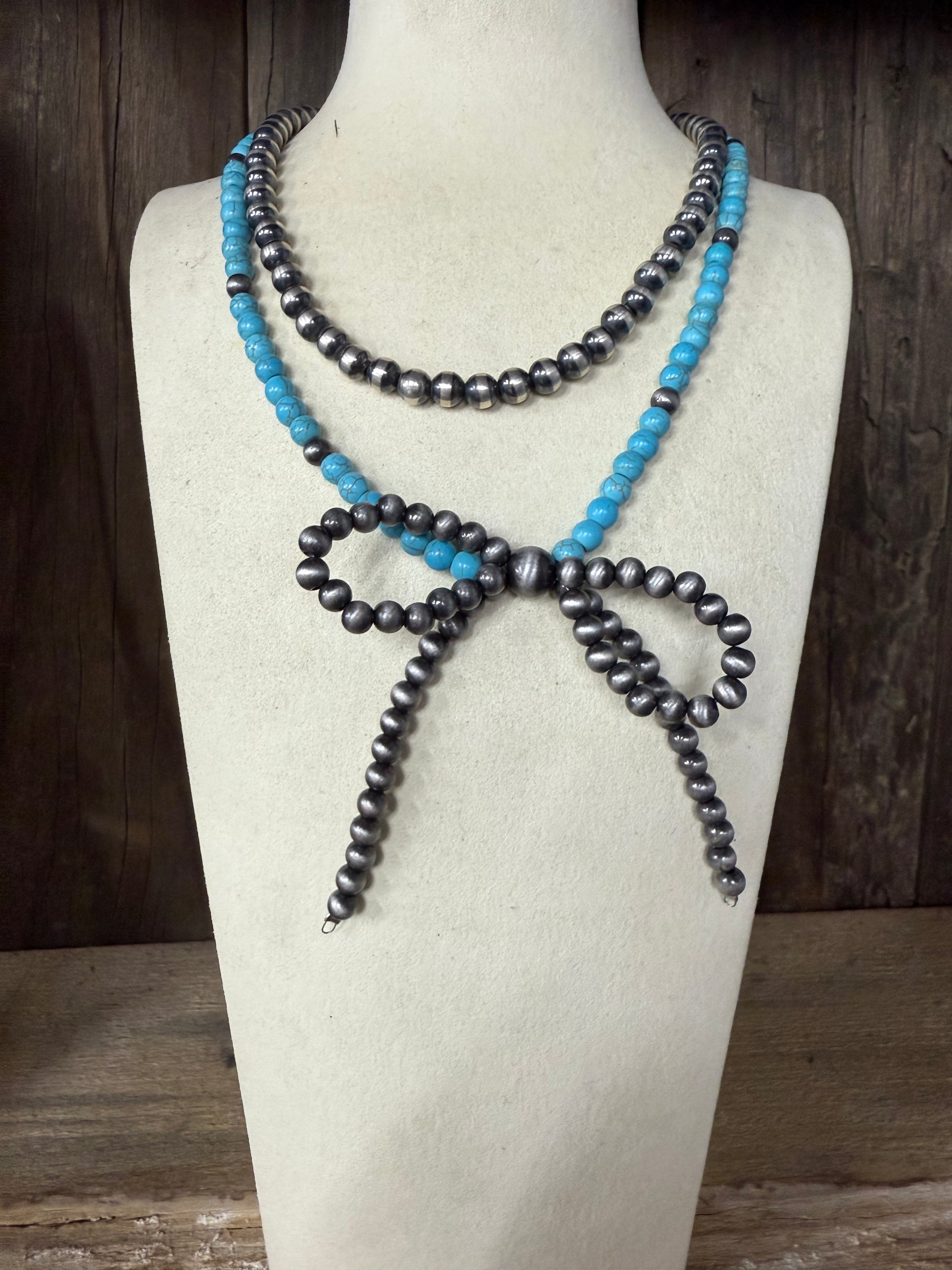 Native American inspired bow necklace!!