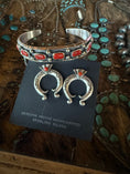 Load image into Gallery viewer, Native American Artist Marked Blood Red Coral Cuff
