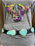 Load image into Gallery viewer, Gorgeous Native American Baby Blue Turquoise Slab Concho Belt
