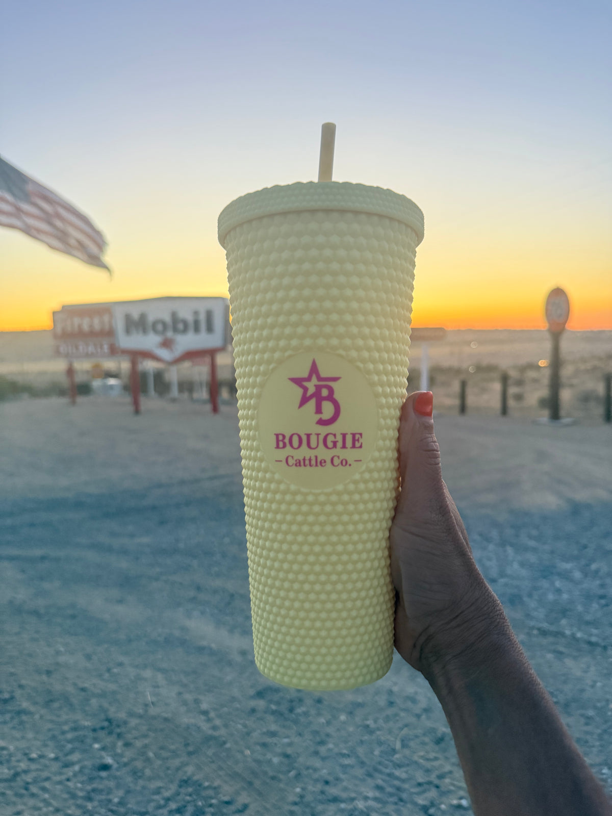 24oz Yellow Diamond Tumbler
