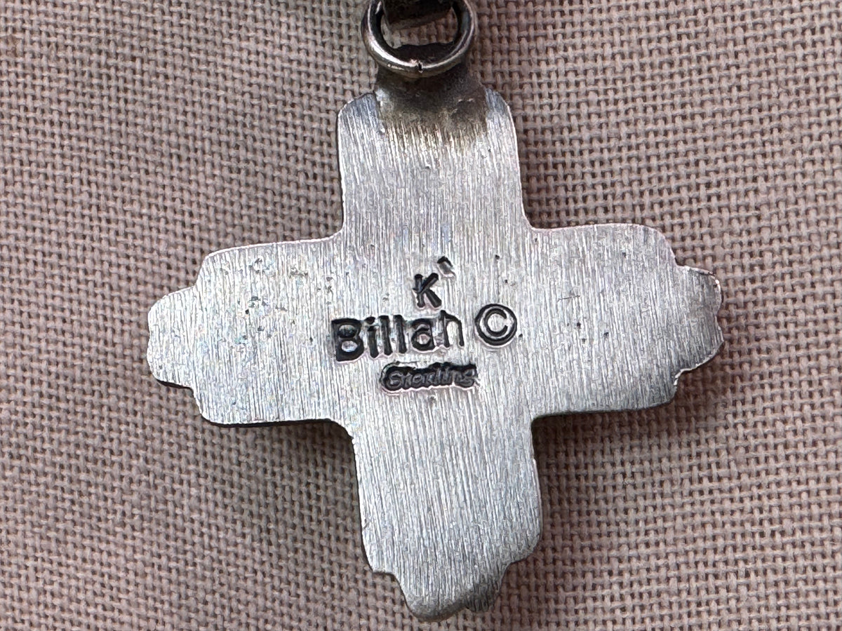 Native American Turquoise Zia Symbol Pendant