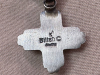 Native American Turquoise Zia Symbol Pendant