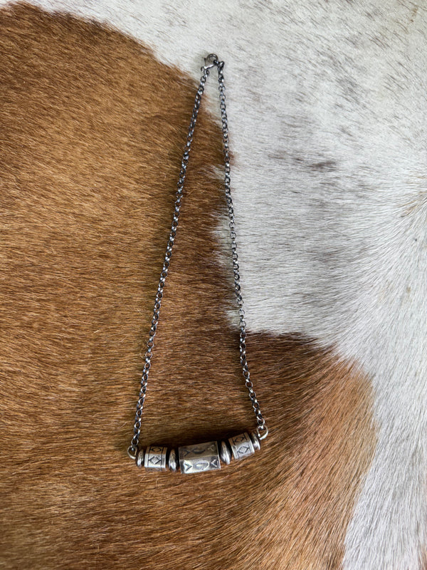Native American Handmade Sterling Silver Necklace