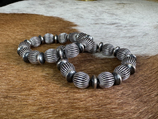 Native American Sterling Silver Navajo Pearl Bracelet