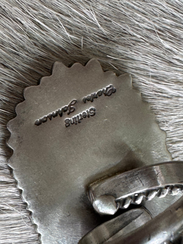 Native American Sterling Silver Cluster Adjustable Ring