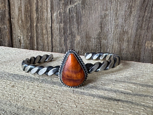 Native American Braided Sterling Silver Cuff Bracelets