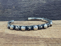 Sterling Silver Stackable Cuff, Artist Signed